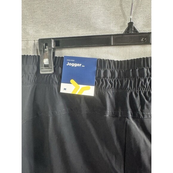 NWT Old Navy High Waisted Sleek Joggers Go Dry Black Size Medium Skinny - Picture 6 of 7